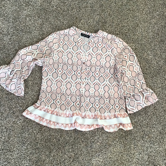 Ivanka Trump Tops - NWOT Ivanka Trump 3/4 Sleeve  Blouse Sz L